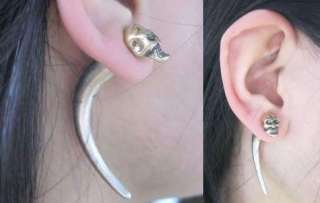 HOT SALE Retro Punk Skull rivet earrings   