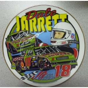   Jarrett Signed Commemorative Plate Auto PSA COA   NASCAR Dinner Sets