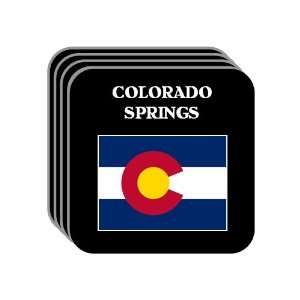 US State Flag   COLORADO SPRINGS, Colorado (CO) Set of 4 Mini Mousepad 