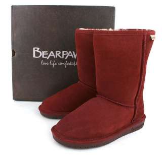 BearPaw Womens Boots Emma Medium 610W 10 Redwood  