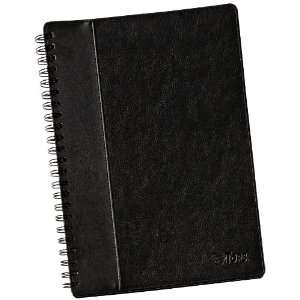  TOPS Black Leatherette Notebook, College Rule, 8.25 x 11 