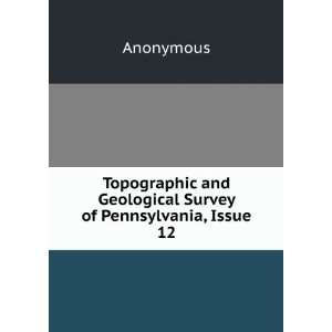  Topographic and Geological Survey of Pennsylvania, Issue 