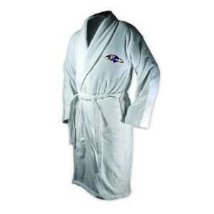  Baltimore Ravens White Heavy Weight Bath Robe: Sports 
