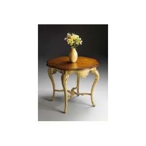    Hand Decorated Pine Veneer Foyer Table by Butler Furniture & Decor