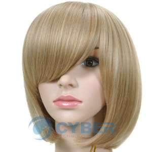 Cosplay Party Hair Wig Wigs Golden Short Curly Cap New  