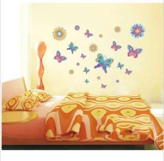 HUGE BUTTERFLIES Girls/Kids/Home Bedroom Wall Stickers With Several 