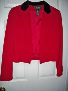 Ladies Ralph Lauren Red Blazer Size 12  