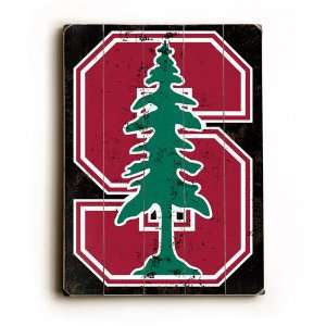  BSS   Stanford Tree Logo Wood Sign: Everything Else