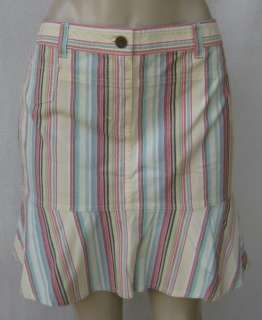 NWT NEW Ann Taylor LOFT Striped ruffle Skirt Sz 10 P  