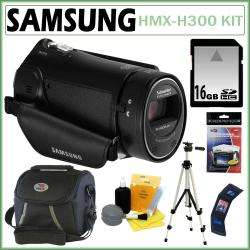 Samsung HMX H300 5MP Black Digital Camcorder with 16GB Kit   