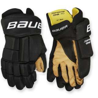New!! Bauer Supreme One40 Hockey Gloves   Black  