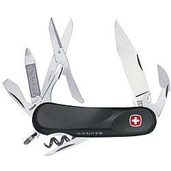 Swiss Army Black Evo Soft Touch 14 tool Knife  Overstock