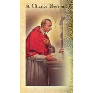  St. Charles Borromeo Biography Card (500 542) (F5 424 