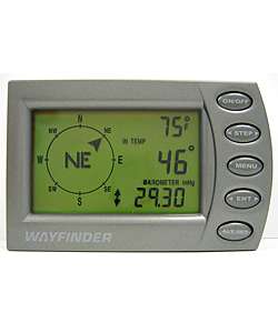 Wayfinder V7000 Digital Vehicle Compass with Thermometer and Barometer 