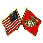 USMC US MARINE CORPS MARINES COMBO USA FLAG LAPEL PIN BADGE 1 INCH 