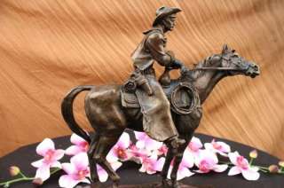 Stunning Bronze Sculpture Cowboy with Horse Jim Ponter Statue Figure 