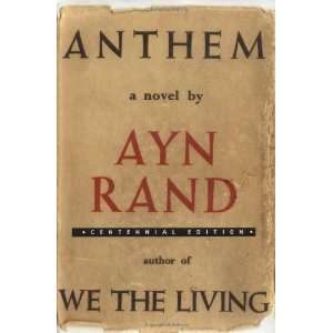  Anthem [Hardcover] Ayn Rand Books