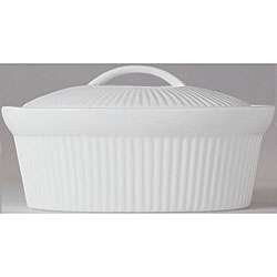 Bianco Oval 8 inch Covered Casserole Dish  