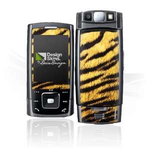  Design Skins for Samsung E900   Tiger Fur Design Folie 