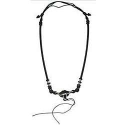 Black Satin Chinese Knot Adjustable Necklace Cord (Set of 2 