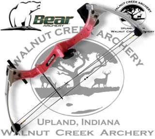 Bear Archery Brave 3 Youth Bow Package in Pink & Right 754806127408 
