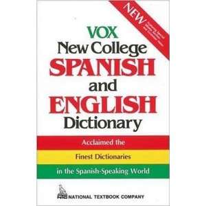   Vox New College Spanish and English Dictionary (9780844279985): Vox