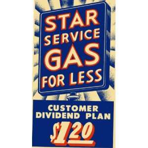   Service Gas Customer Dividend Plan   Stamp Book Star Service Books