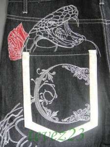Crown Holder HipHop Embroidery Jeans Size 30 42 CH113  