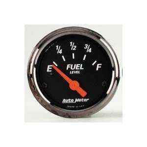  Auto Meter 1418 Black 2 1/16 Fuel Level for GM Pre 65 