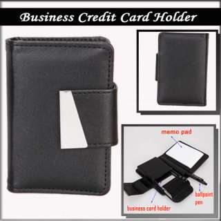 New Black Business Card Case Holder  