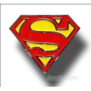 Official Licensed Dc Comic Superman S Logo Shield Dye Cut Red & Yellow 