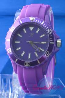 Ladies/Unisex Silicon/Rubber Bright Ice Colours Watch  