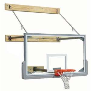  Gared Three Point Stationary Wall Mount Basketball Hoop 
