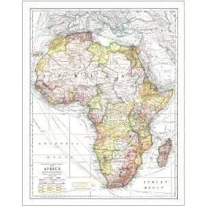  National Geographic 1909 Africa Map