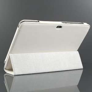  White / PU Leather Stand Case Cover for Samsung Galaxy TAB 