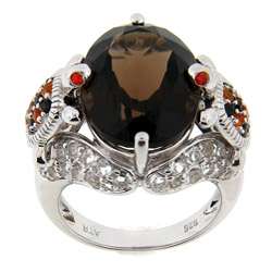 Meredith Leigh Sterling Silver Multi gemstone Turtle Ring  Overstock 