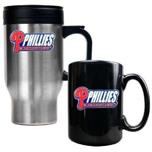 Philadelphia Phillies Travel Mug & Ceramic Mug set Sports 