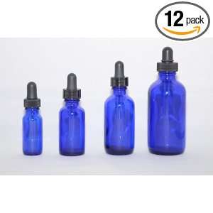   Round Glass Bottle with Glass Dropper 12/bx