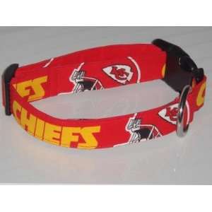   Kansas City Chiefs Football Dog Collar Large 1 Red 