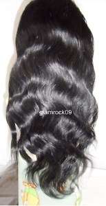 Full Lace Cap 100% Indian Remy Body Wave Wig 22 Wavy  