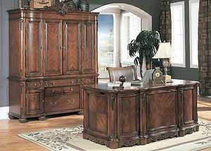 Executive Desk solid Wood Traditional Office Furniture  