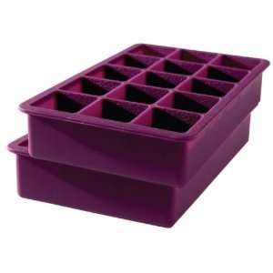  Tovolo Perfect Cube Purple Silicone Ice Cube Trays, Set of 