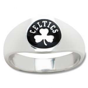   Boston Celtics Mens Sterling Silver Cigar Band Ring: Sports & Outdoors