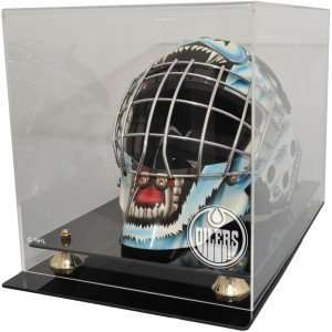  Edmonton Oilers Goalie Mask Display Case Sports 