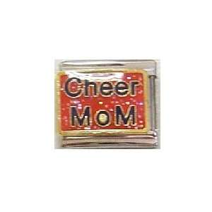  Clearly Charming Cheer Mom Italian Charm Bracelet Link 