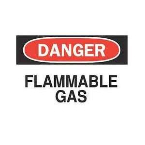 Label,3.5x5,flammable Gas,polyester   BRADY  Industrial 