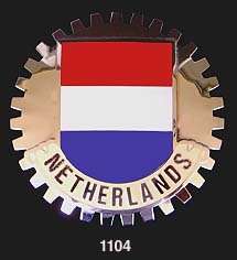 CAR GRILLE EMBLEM BADGES   NETHERLANDS(FLAG)  
