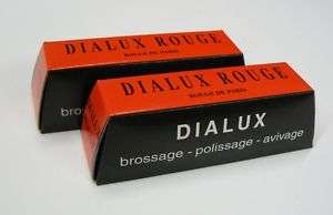 RED ROUGE DIALUX RED POLISHING COMPOUND GOLD POLISH 2pc  