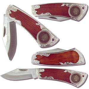   KNIFE WOOD TRIM W/ RUBY GEMSTONE★AWESOME★COLLECTIBLE★  