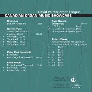   Canadian Organ Music Showcase Canadian Organ Music Showcase Music